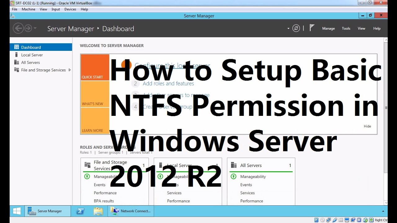 windows 2012 server basics
